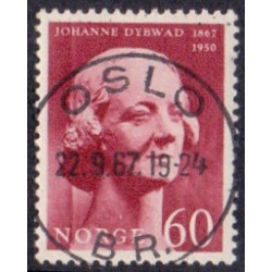 Norge. 1967. 60 Øre, Johanne Dybwad. AFA nr. 571. Luksus stemplet