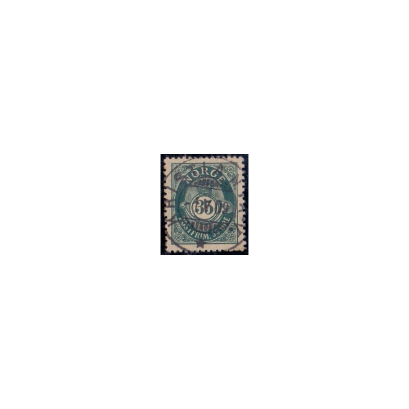 Norge. 1893-98. 35 Øre, posthorn tk 14½, AFA nr. 59B. Luksus stemplet