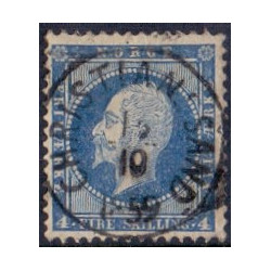 Norge. 1856-57. 4 Sk. Oscar. AFA nr.4 . Luksus stemplet