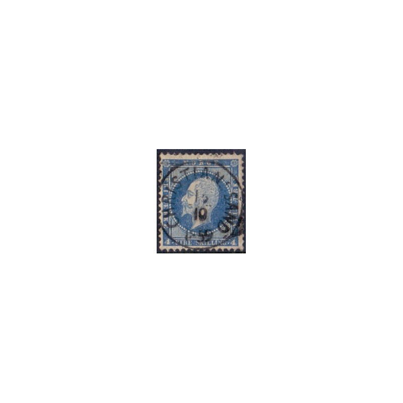 Norge. 1856-57. 4 Sk. Oscar. AFA nr.4 . Luksus stemplet