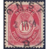 Norge. 1885-86. 10 Øre, posthorn. AFA nr. 45 . Luksus stemplet