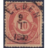 Norge. 1877-78. 10 Øre posthorn. AFA nr. 25. Luksus stemplet