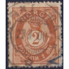 Norge. 1855. 2 Øre posthorn. AFA nr. 51. Luksus stemplet