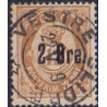 Norge. 1888. 2/12 Øre provisorium. AFA nr. 48. Luksus stemplet