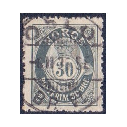 Norge. 1907. 30 Øre suppleringsværdi. AFA nr. 66. Luksus stemplet