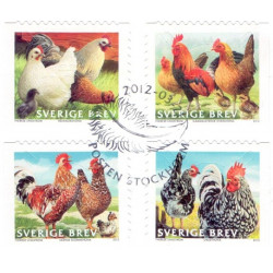 Sverige 2012. Påskefrimærker. AFA nr. 2835-38 postfrisk stemplet  hæfte FDC parstykkke