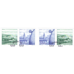 Sverige 2012. Europamærker / CEPT. AFA nr. 2821-22 postfriske parstykker stemplet  hæfte FDC parstykkke