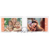 Sverige 2013. SOS børnebyerne. AFA nr. 2871-72 postfrisk stemplet  hæfte FDC parstykkke