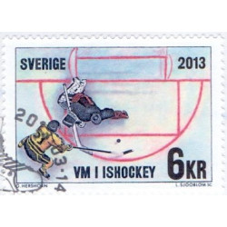 Sverige 2013. Svenske Ishockey helte. AFA nr. 2882-85 postfrisk stemplet  hæfte FDC parstykkke