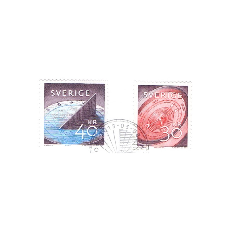 Sverige 2013. Instrumenter. AFA nr. 2902-03, postfrisk stemplet  hæfte FDC parstykkke