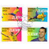 Sverige 2014. Zlatan Ibarhimovic. AFA nr. 2947-51, postfrisk  stemplet  hæfte FDC parstykkke