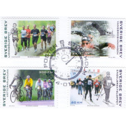 Sverige 2014. En svensk klassiker. AFA nr. 2936-40, postfrisk  stemplet  hæfte FDC parstykkke