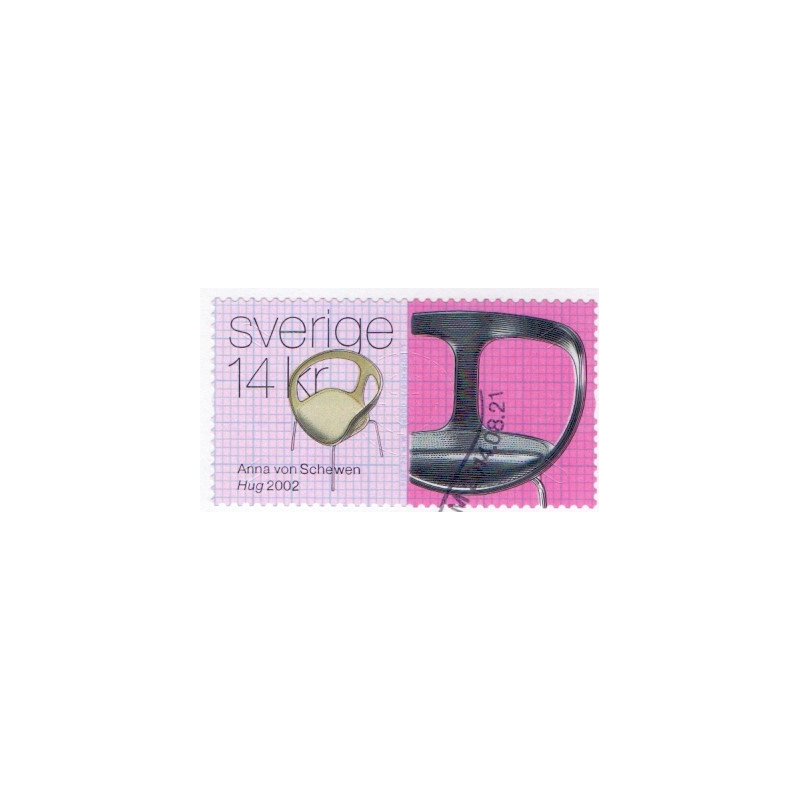 Sverige 2014. Svenske Designerstole. AFA nr. 2976-80 postfrisk stemplet  hæfte FDC parstykkke