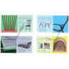 Sverige 2014. Svenske Designerstole. AFA nr. 2976-80 postfrisk stemplet  hæfte FDC parstykkke