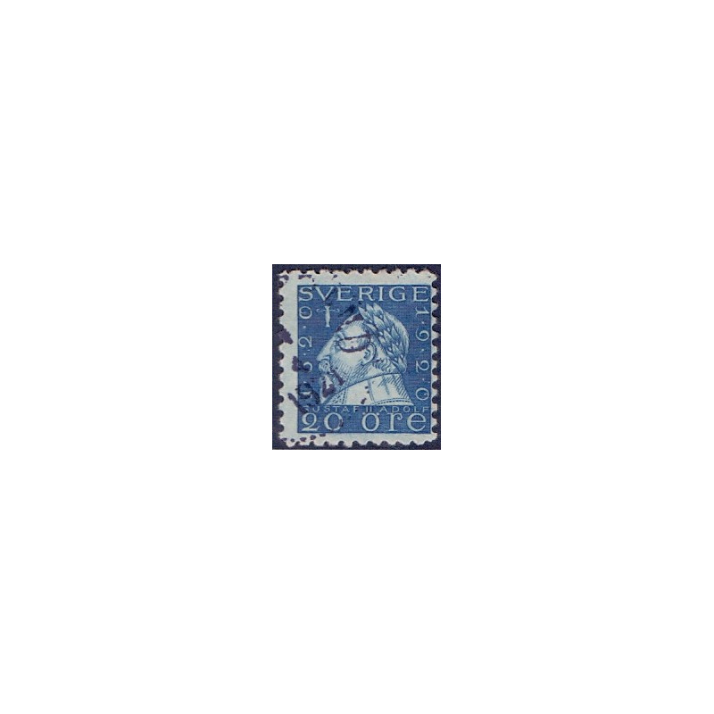 Sverige. 1920. Kong Gustav II. tk, lodret. AFA nr. 137B **  postfrisk stemplet FDC st,
