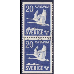 Sverige. 1942. Svaner 20 kr, AFA nr 296Co & 296Cn **  postfrisk stemplet FDC st,