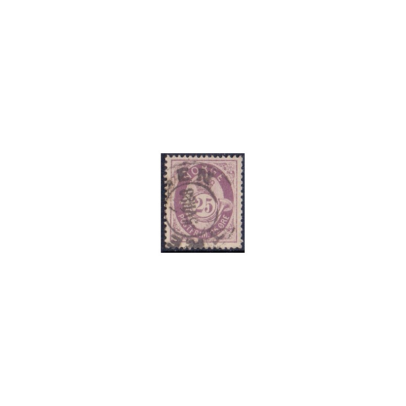 Norge. 1877-78. 25 Øre. AFA nr. 28 ** Postfrisk ubrugt stemplet st.