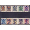 Sverige. 1918. Landestorm III. komplet sæt. AFA nr. 111-120 ** (10)   postfrisk stemplet FDC st,