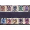 Sverige. 1918. Landestorm III. komplet sæt. AFA nr. 111-120 ** (10)   postfrisk stemplet FDC st,