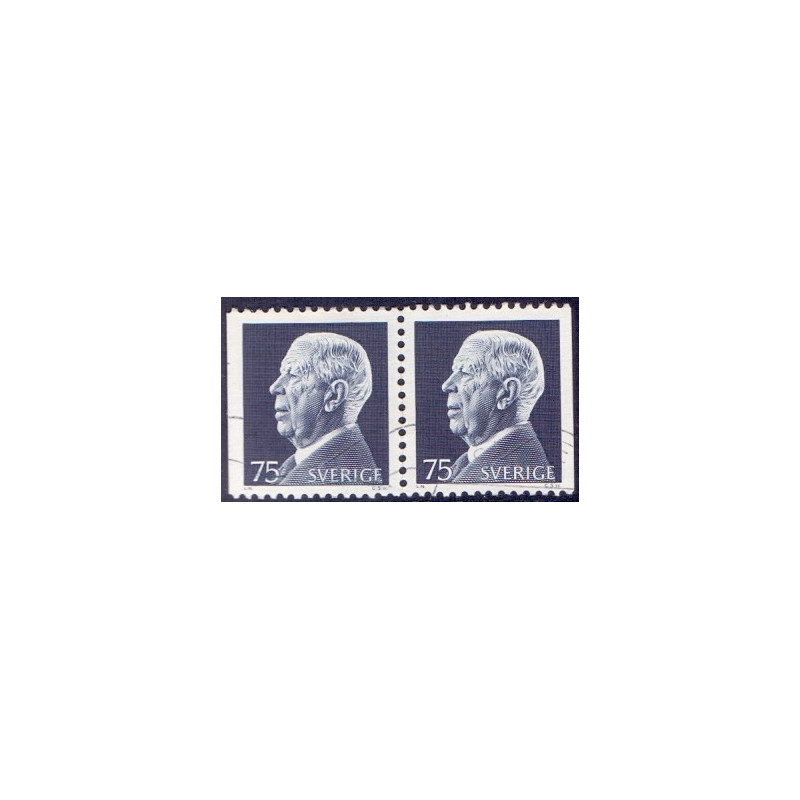 Sverige. 1972. Kong Adolf VI. AFA nr. 782Cv & 782Ch **    postfrisk stemplet FDC st,