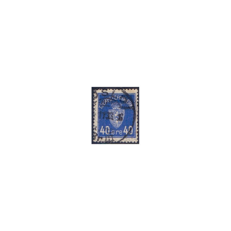 Norge. Tjenste. 1926. 40 Øre, blå. AFA nr. 6 **    / st.