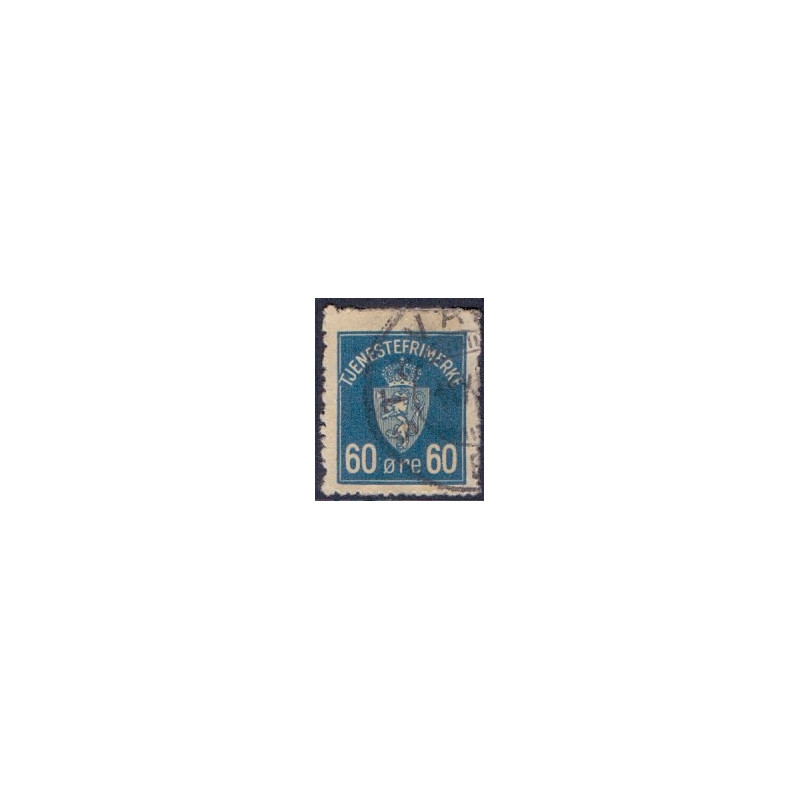 Norge. Tjenste. 1926. 60 Øre, grønblå. AFA nr. 7 **    / st.