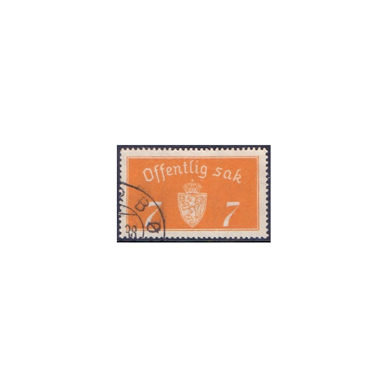 Norge. Tjenste. 1933. 7 Øre. AFA nr. 11a **    / st.