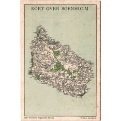 Bornholm. Kort over, ubrugt (?)