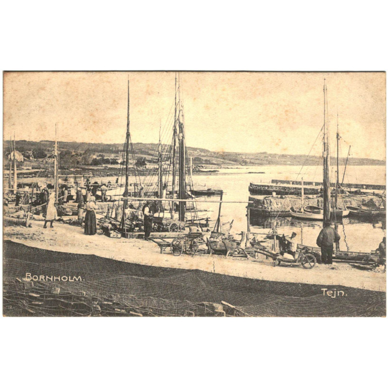 Bornholm. Tejn. Havneparti, ubrugt (HPJA)