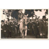 Kong Christian på den hvide hest, rider mod grænsen. Genforeningsdagen 1920. (Thejlls)