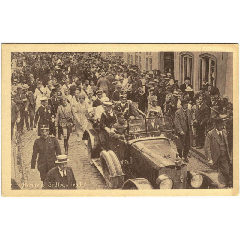 Royal. Kong Christian. Kongens Indtog i Tønder. Genforeningsdagen 1920. (Vincents)