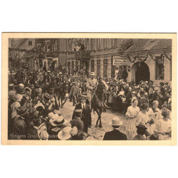 Royal. Kong Christian. Kongens indtog i Haderslev. Genforeningsdagen 1920. (Vincents)