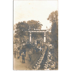 Royal. Kong Christian. Kongens i bil, Genforeningsfesten. Genforeningsdagen 1920. (Fotokort)