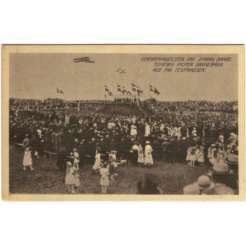 Royal. Kong Christian på den hvide hest, ved grænsen. Genforeningsdagen 1920. (fotokort olsen)