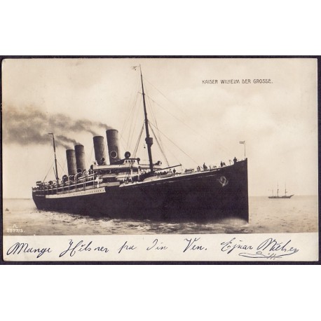 Skibe. Kaiser Wilhelm Der Grosse, brugt 