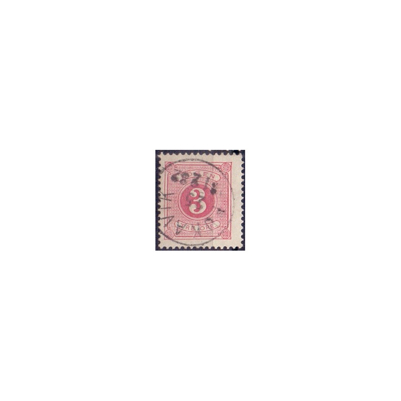 Sverige. Portomærke. 1877 3 Øre, AFA nr 2B *    st.