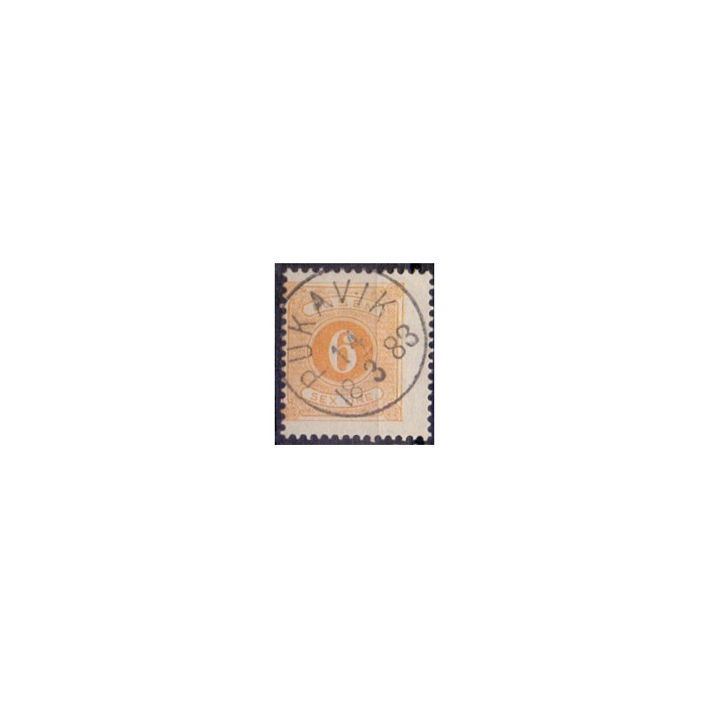 Sverige. Portomærke. 1877 6 Øre, AFA nr. 4B *  st.