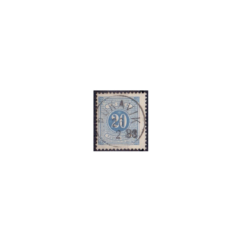 Sverige. Portomærke. 1877. 20 Øre, AFA nr. 6B *  st.