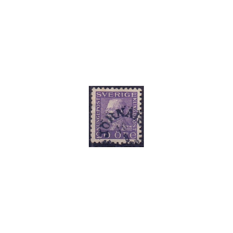 Sverige. 1921. Kong Gustav V, 20 Øre. tk. 10, alle sider, AFA nr. 145B  ** postfrisk stemplet FDC st,
