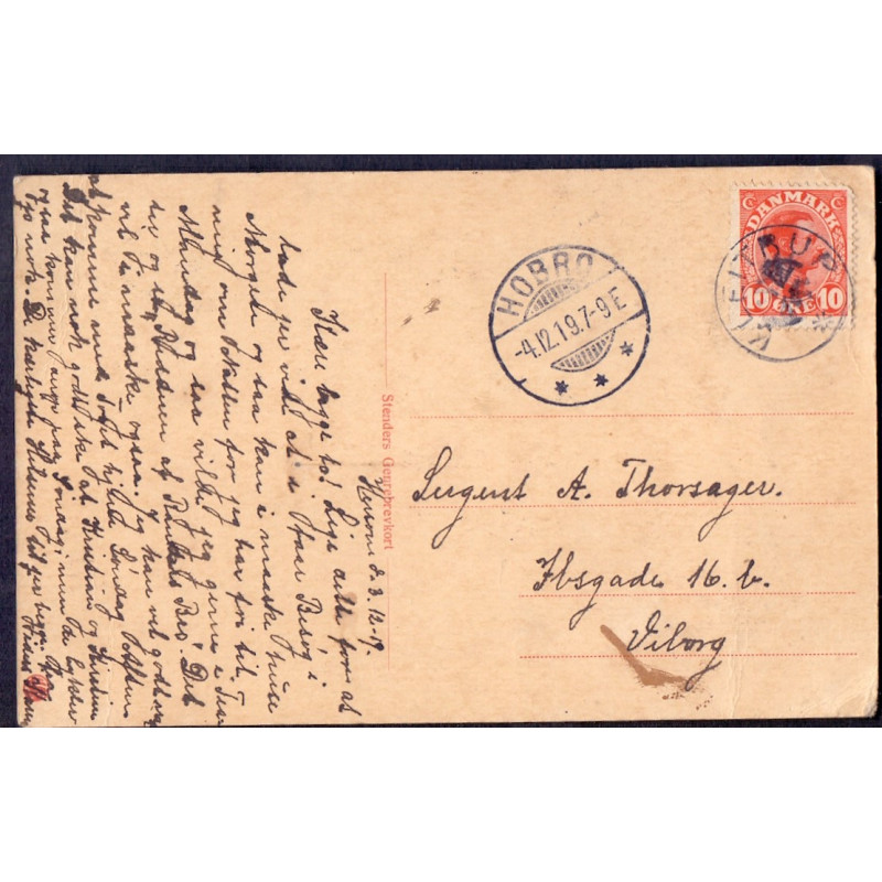 KLEITRUP. Postkort med stjernestempel II, brugt, DAKA 00711