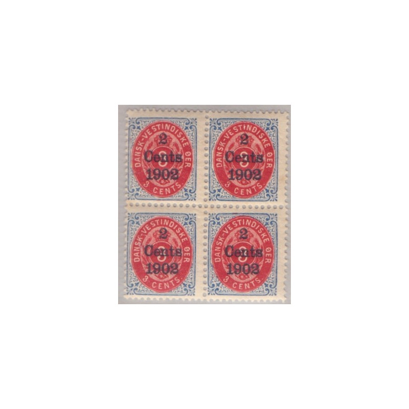 DWI. 1902 2c/3c, 4-blok  nr. 20y **
