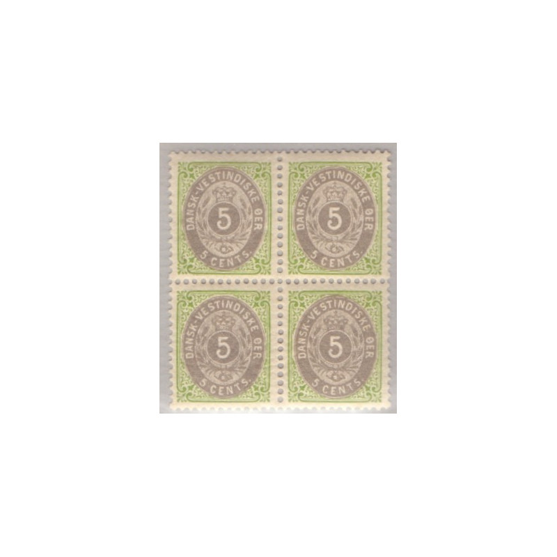 DWI. 1902 2c/3c, 4-blok  nr. 20y **