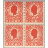 DWI. 1905. 10 bit i 4-blok, med variant, AFA nr 25 **