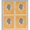 DWI. 1905. 50 bit i 4-blok, med varinat. AFA nr 29 **/*