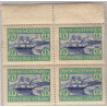 DWI. 1905. 1 fr. i 4-blok, med variant. AFA nr 30, 30x **