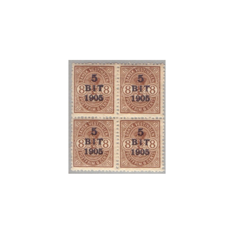 DWI. 1905. 5bit/8c. i 4-blok, AFA nr. 35 **/*