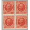 DWI. 1907-08. 10 bit. i 4-blok, AFA nr. 37 **