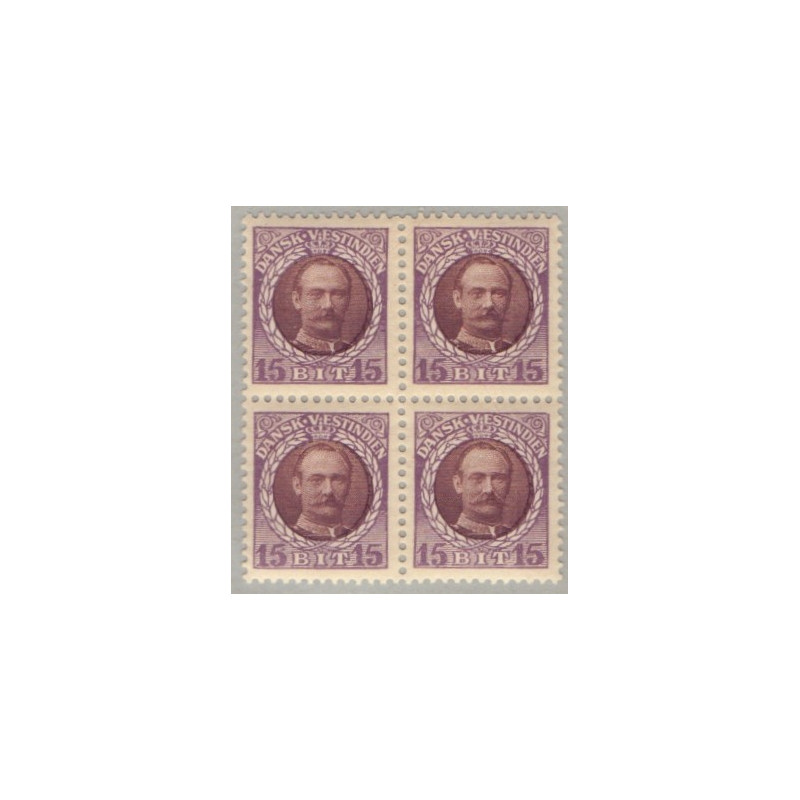 DWI. 1907-08. 10 bit. i 4-blok, AFA nr. 38 **