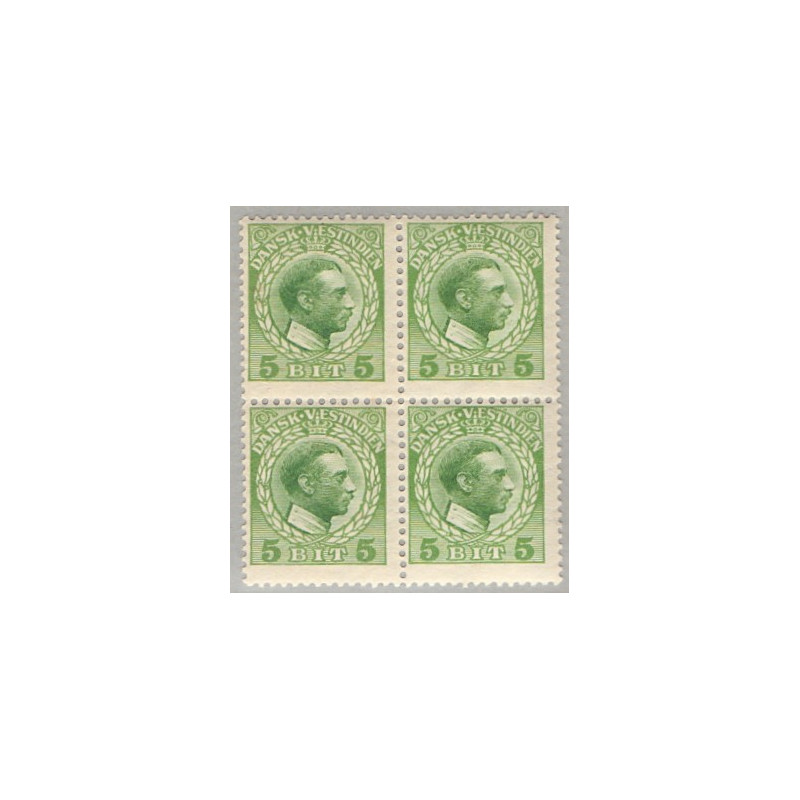 DWI. 1915-16. 5 bit. i 4-blok, med varianter AFA nr. 44 **