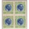 DWI. 1915-16. 20 bit. i 4-blok, med variant, AFA nr. 47 **